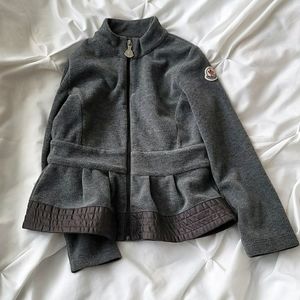 Moncler Maglia Ruffled Zip Fleece